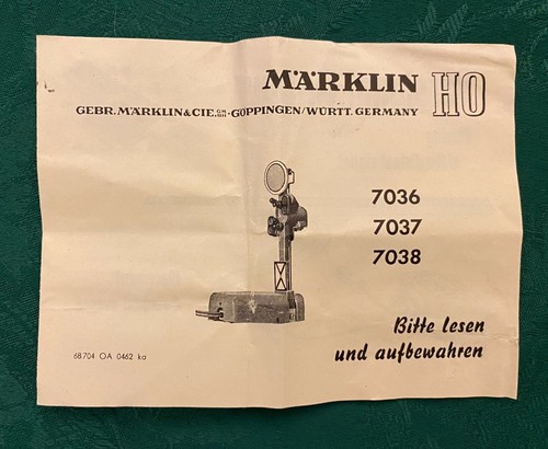 Marklin 7036 38 signal - marklin,