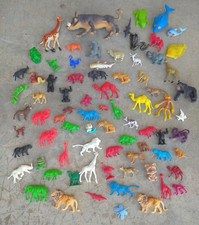 lot   ancienne figurine plastique animaux de la jungle