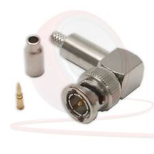 Coudé BNC pour RG179B/U ( Mince 3mm) Câble. 75ohm Vidéo Connecteur CCTV, Sp