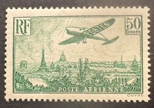 France 1936 PA14 50F vert-jaune ★★ nf sans ch cote 2000€ signé + certif. CALVES