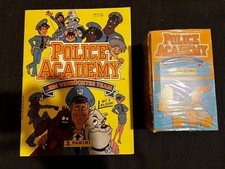 DISPLAY BOX PANINI POLICE ACADEMY + EMPTY ALBUM VIDE DISNEY 1991 SEALED RARE