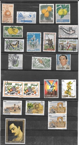 Liban lot 22 timbres - -,