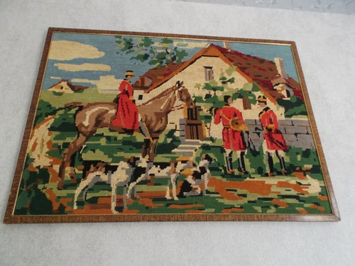 1beau tres ancien canevas - ,