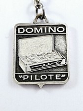 PORTE-CLES - CAMPING GAZ 1960s - Domino " Pilote " - Métal Peint, Vintage -
