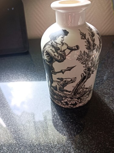 Flacon pot porcelaine de - /pot,
