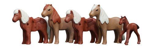 Playmobil poney poulain - , marron