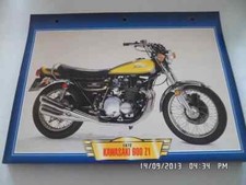 CARTE FICHE MOTO KAWASAKI 900 Z1 1972