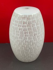 abat jour plafonnier verre année 70 - H 24 cm, panse 16 cm