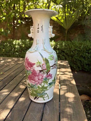Ancien vase chinois décor - ancien,