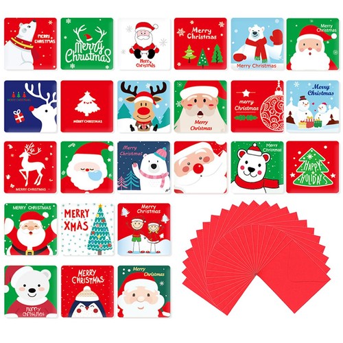 Cartes noël 24 pièces - cartes, noël,