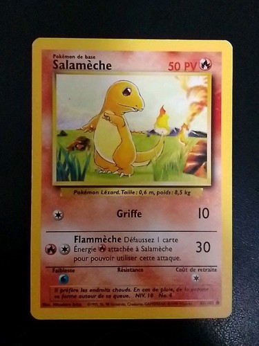 Carte pokémon salamèche - carte,