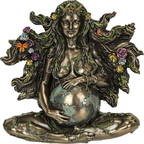 Pregnant mother gaia sculpture - pregnant,