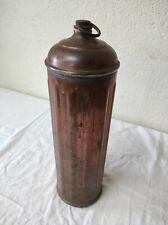 Ancienne Bouillotte cylindrique en cuivre