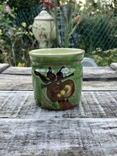 Pot à confiture, Terre cuite vernissé, Poterie de Savoie, Art populaire Savoyard