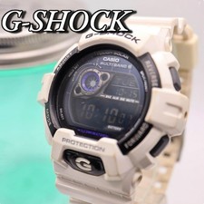 Rare montre numérique Casio G-Shock GW-8900A-7JF bracelet blanc état testé