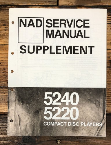Nad model 5220 5240 - model, cd