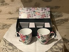 Coffret 2 mugs, 35cl, en porcelaine, Geneviève Lethu