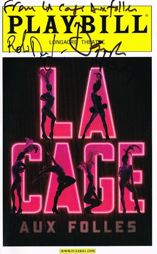 Cage aux folles cast - aux, signed