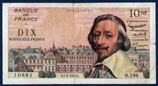 Billet 10 NF Nouveaux Francs