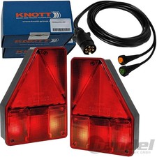 2X KNOTT Feu Arrière Feu De Position EARPOINT 1 + NSL + 5M Câble 7-Poles