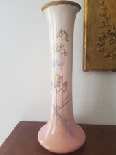 GRAND VASE ART NOUVEAU1900 DELPHIN MASSIER VALLAURIS MOTIF PISSENLITS