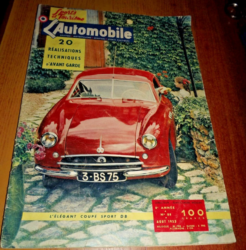Automobile 1953 db coupe - l'automobile,