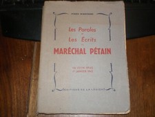 ETAT FRANCAIS/VICHY/LES