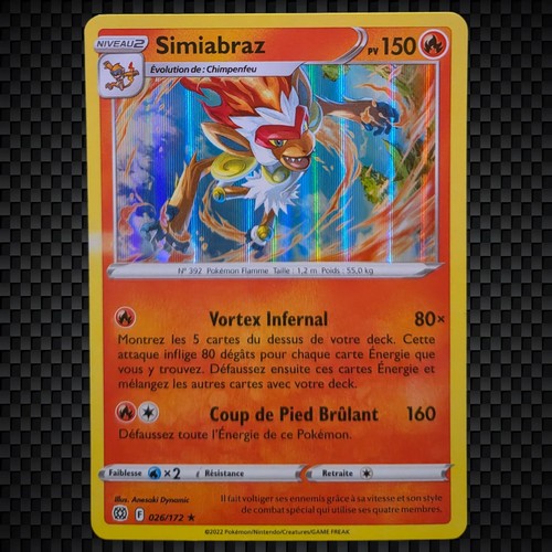 Cartes pokémon simiabraz - cartes,