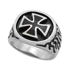 Bague Biker En Acier