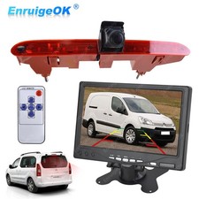 Caméra de recul 3ème feu de stop+7"Écran Pour Citroën Berlingo Peugeot Partner