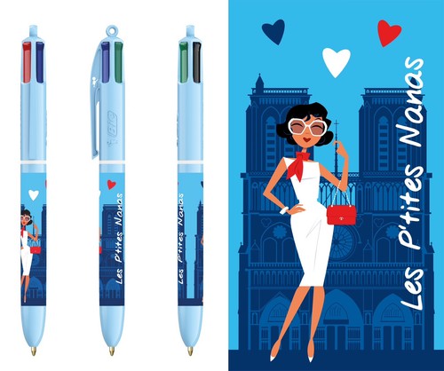 Stylo bic couleurs les - stylo,