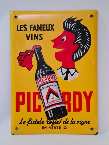Plaque emaillee les fameux - plaque,