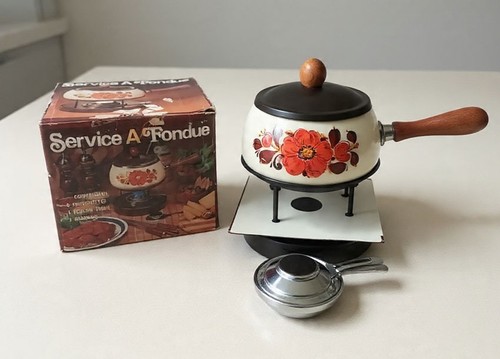 Service fondue vintage - fondue,