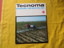 TECNOMA - pulvérisateurs à tracteurs - document publicitaire