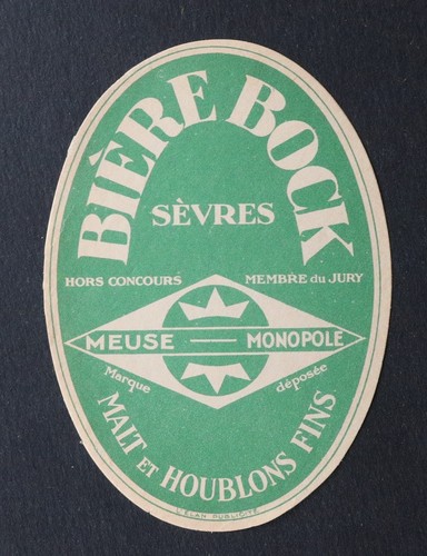 Ancienne étiquette biere bock - ancienne,