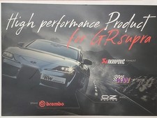 Rare dépliant catalogue pièces haute performance Toyota GR Supra A90 Akrapovi...