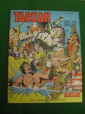 BD   Cartonné " TARZAN  N° 51  " Tout  en  Couleurs    1971  Editions  MONDIALES