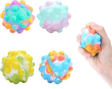 Boule Antistress,4 Pièces Balle Anti Stress Enfant Balles Anti-Stress Boules à P