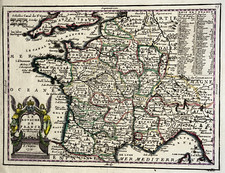 ROYAUME FRANCE Gravure CARTE