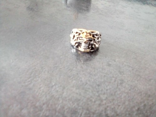 Bague chevaliere tete - tete, de
