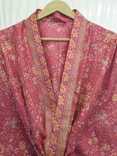 Robe Midi En Soie Pure Kimono