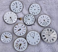 lot de 10 mouvements de montre gousset  ancienne pour pièces, pour horloger