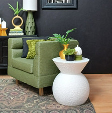 ⚪white  SIDE end TABLE