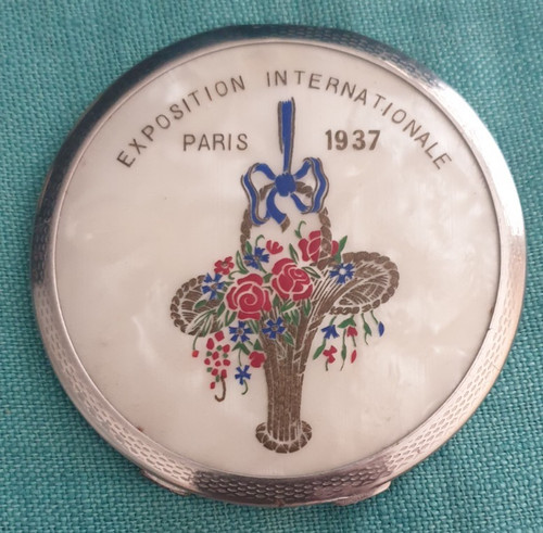 Magnifique poudrier ancien - magnifique,