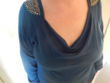 pull femme bleu , taille L, PROMOD