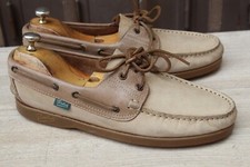 CHAUSSURE MOCASSIN PARABOOT BATEAUX CUIR 7,5 / 41,5 TRES BON ETAT MEN'S SHOES