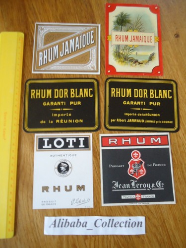 Lot etiquettes rhum loti - 6,