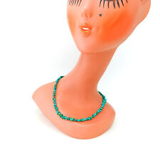 Collier baroque Vintage des années 80 en turquoise naturelle