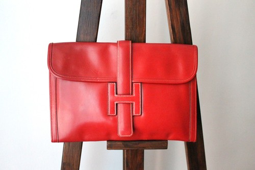 Hermès pochette jige - jige, cuir