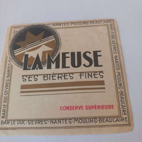 Ancienne étiquette bière